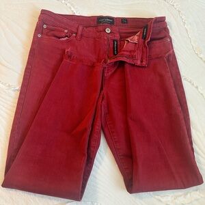 Lucky Brand Women's Burgundy Ankle Jeans